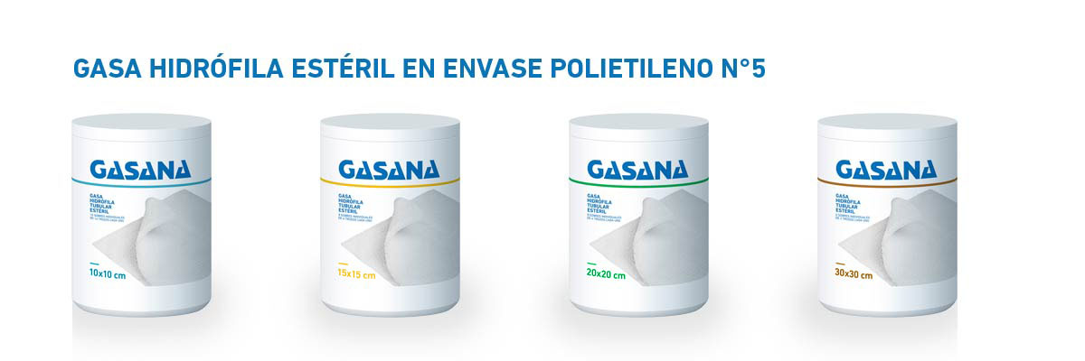 Gasa Hidrófila Estéril en Envase de Polietileno Nº5